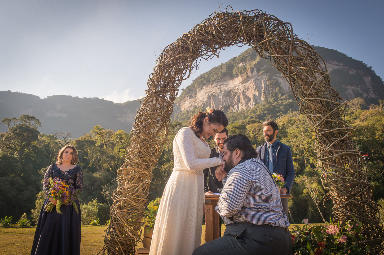 casamento pedido altar